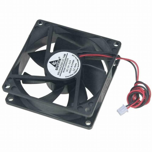 Computer fan12v 80mm - dc, 2pin