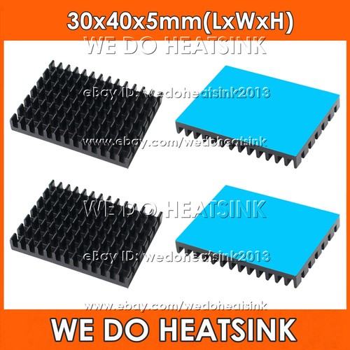 30x40x5mm black anodized - black,