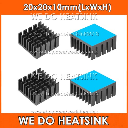 20x20x10mm black anodized - 20x20x10mm,